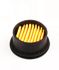 Three Eighths Inch Male Thread Air Compressor Silencer And Filter Metal Intake Muffler with Sound Absorbing Filter Elements close-up