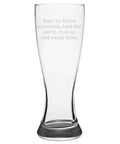 Funny RC Planes Gift For RC Aircraft Lovers Pilsner Glass Pilot Present For Remote Control Plane Fans Humorous Flying Nerd Gift Keep Up Thine Airspeed Today with humorous quote.