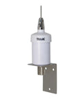 Pretuned 35 Inch VHF Fiberglass Antenna With RG58 Cable And PL259 Connectors For All Marine Band Frequencies, 6 dB Gain shown.
