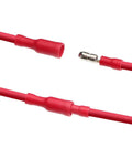 Assort 400 Pcs Insulated Fork Spade Crimp Terminals Connectors Mixed U Type Wire Lugs For Auto Car Electrical Wiring Projects And Repairs, red insulated wire