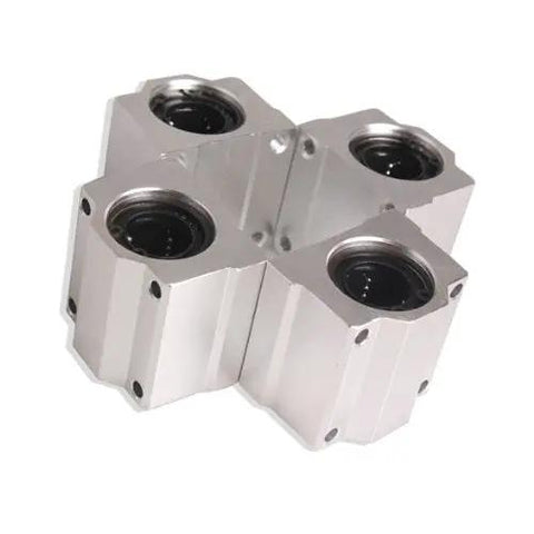 4 Pack SC20UU 20mm Aluminum Linear Motion Ball Bearing Slides Bushing For CNC Machines And DIY Projects, smooth aluminum guides