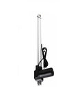 Knockout Thrust DC 12V And 24V Linear Actuator delivering smooth motion, aluminum housing with attached power cord.