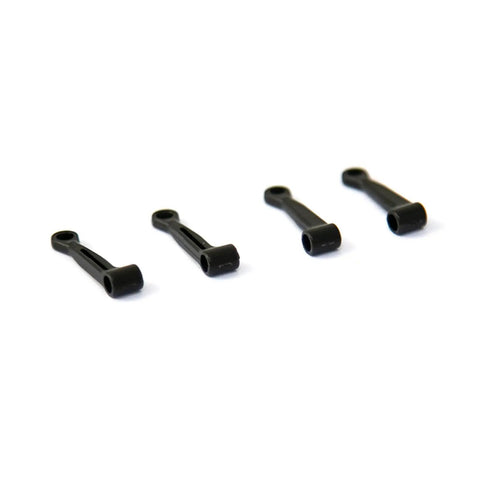 Main Pitch Control Arm Set For M1 V3 Pro RC Helicopter, Swashplate To Blade Grip Linkage, CNC Aluminum Replacement With Bearings, Rigid Construction, OEM OSHM1239 Direct Fit black arms