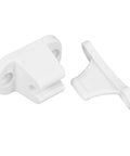 Stylish Universal Nylon RV Door Catch With Fixed Hook for Easy Setup and Secure Hold Inside Your Camper Or Motorhome Adds Sleek Modern Upgrade, white nylon hardware.