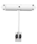 Simple Install Automatic Door Closer with Adjustable Speed Up to 180 Degrees, Hydraulic Buffer, Rust Proof Protective White Finish