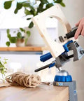 3 in 1 Multi Vise Attachment for Dremel Rotary Tool Stationary Vise Standalone Clamp used for woodworking on a table