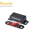 Heavy Duty Cabinet Magnets Set Black 8 Pack Magnetic Door Catch Stainless Steel for Kitchen and Closet