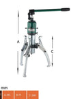 Heavy Duty 15 Ton Hydraulic Gear Puller Built Like A Boss To Rip Stubborn Wheel Bearings And Oil Tubes Clean Off, 395mm height, 300mm reach.