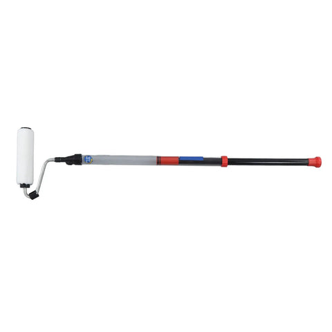 Heavy Duty Pro Grade Self Priming Paint Roller Featuring Automatic Semi Auto Suction Pump Extended Comfort Handle on display.