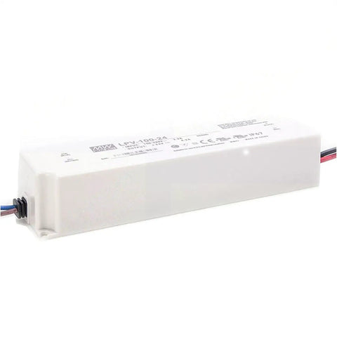 Rugged Ac Dc Led Driver Power Supply 24 Volt 4 2 Amp 100 Watt Ip67 Waterproof Fanless Unit with smooth plug connection.