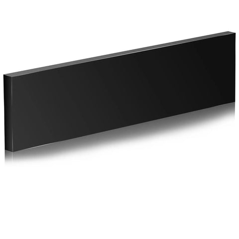 Rugged HDPE Black Plastic Block Half Inch Thick Ideal For DIY Crafts Projects And Home Improvement 12 By 3 Inch Size For Industrial Machining