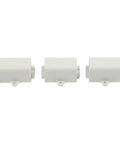Heavy Duty T Shape Terminal Block Quick Wire Connector 1000V 100A Cable Splitter three white connectors for easy branching.