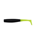 Tiny Dancer 12 Piece Crappie Lure Pack 1.75 Inch Paddle Tail For Crappie And Other Species Black Chartreuse Long Cast Pitch And Retrieve