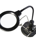 2.5x And 4x Magnifier With Clip On PCB Soldering Iron Stand And LED Light Aluminum Frame 85mm Main Lens And 21mm Auxiliary Lens