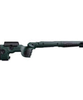 Bifrost Weatherby Vanguard SA Green Stock With Custom Fit Recoil Pad Right Hand Ergonomic Grip Pick Rails Flush Cups Canting Adjustment