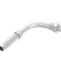 Upgrade Your Ride With This Badass Adjustable Aluminum Clutch Cable Adjuster Screw 90 Degree setup, silver curved cable adjuster.