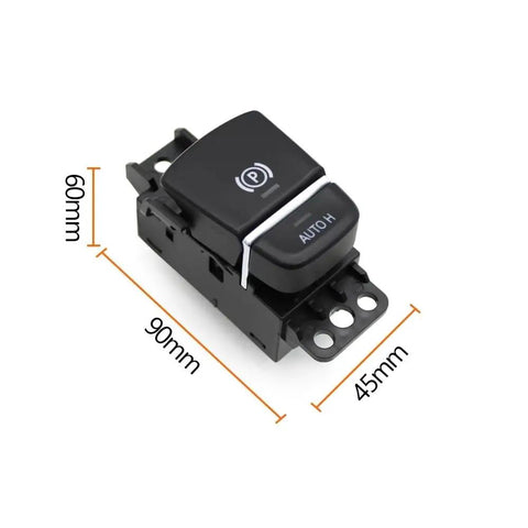 Upgraded Electric Parking Brake Switch Replacement For Bmw 5 Series G30 G31 G38 2017 To 2023 shown from the top, dimensions labeled.
