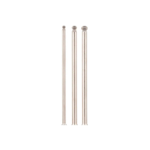 Extended Action Hex Bit Set For Jamming Into Those Snug Rifle Screw Holes Compatible Standard Quarter Inch Driver Includes Six Precise Pieces showing three long shank hex bits.