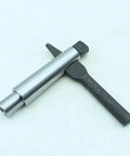 MT2 To MT1 Morse Taper Adapter Arbor Drill Sleeve Reducing For Lathe And Milling Projects, silver and black metal construction
