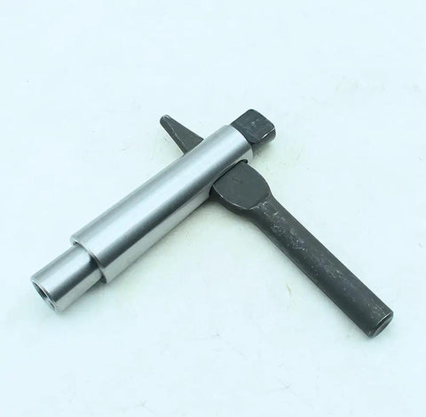 MT2 To MT1 Morse Taper Adapter Arbor Drill Sleeve Reducing For Lathe And Milling Projects, silver and black metal construction
