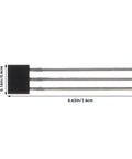 40 Piece Hall Effect Sensor Replacement Kit For Auto And Industrial Use High Precision Magnetic Detector With Analog Output Easy To Use For Energy Monitoring And Scientific Applications. black 3-pin hall effect sensor, 1.6cm x 0.4cm