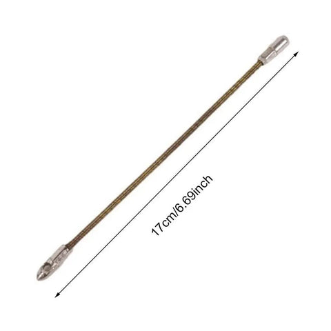 Heavy Duty Electrical Wire Threader Spring Puller No Fuss Multipurpose Cable Guide For Network Wiring And Cable Fishing, Electric Wiring Tool, 23 Cm Length With 5.9 Mm Hole And 8.9 Mm Head For Easy Wire Pulling Through Walls, Conduits And Ceilings, 17cm metal spring puller