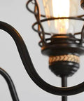 Close-up of Kick Some Serious Style With This Built Tough Industrial Pendant Light Fixture For Restaurants And Modern Homes.