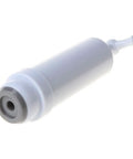 Handheld Vacuum Sealer For Food Storage Bags With T-Style Manual Pump showing a compact white air pump with nozzle for sealing.