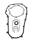 Tough As Nails Motorcycle Primary Gasket Kit Black Drop In Fix For Big Touring Rides 2017 Plus with seals and O-rings.