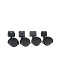 Four Piece Set Of Two Inch U Shaped Stem Casters With Brakes For Office Desks Computers And Home Furniture Perfect For Chairs And Carts