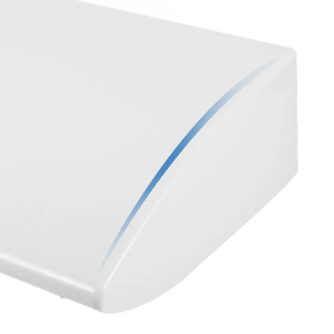 Close-up of Slick Outdoor EV Charging Station Roof Cover With Rock Solid Waterproof Shield, showcasing sleek white design.