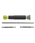 4-In-1 Electronics Screwdriver Set With Non-Magnetic Tips, Includes 2 Slotted And 2 Phillips Precision Machined Bits, Free-Spinning Cap