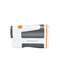 Edge Disc Golf Laser Rangefinder With Slope And PinSeeker Technology, waterproof, side view, orange and black details visible