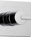 Vero 14 Series Single Function Shower Handle Valve Trim Kit Chrome Finish, side angle view