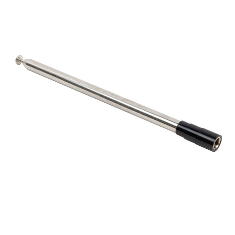 Portable Laser Engraved HF Antenna Telescopic 3.5 MHz To 50 MHz Multi Band Whip With PL259 Connector, silver and black, for ham radio gear