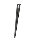 Front view of a black stake from 100 Pack Drip Irrigation Stakes For One Eighth To One Quarter Inch Tubing, 5.79 Inch Tall, in upright position