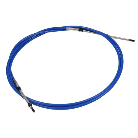 2 Pack 10 Ft Throttle And Shift Control Cable For Outboard Boat Motor Steering Systems 33C Terminals Flexible Routing Durable Blue