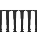 Six Piece Adjustable T Shaped Plastic Furniture Support Legs For Beds Sofas Tables And Chairs Easy Install Replacement Feet