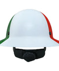 Kevlar Fiber Glass Full Brim Hard Hat With Six Point Ratchet Suspension, OSHA And ANSI Rated, Lightweight Construction Helmet