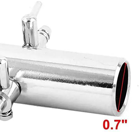 Close-up view of Rock Solid Copper Aquarium Air Valve 18 Way Inline Manifold Splitter with smooth lever control, 0.7 inch.