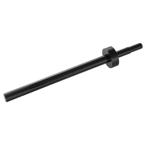 Side view of black metal gimbal bearing alignment tool shaft with circular collar