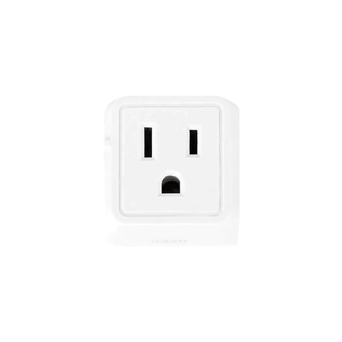 Front view of a North American input for World Travel Plug Adapter Set 6 Pack With Type C G L Type E And Type F I H Plugs, 250V 10A.
