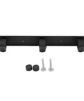 Straight Up Solid Wall Mounted Coat Rack Forged From Premium Space Aluminum Alloy features multi row layout and mounting screws.