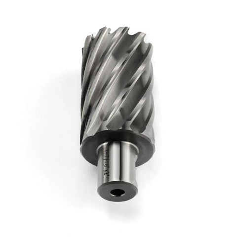 Heavy Duty High Speed Steel Annular Cutter With Weldon Shank Precision Hole Saw For Magnetic Drills And Mill Tools 3/4 Shank close-up view.