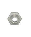 Half Inch To Quarter Inch Stainless Steel NPT Reducing Nipple Fitting Hex Reducer, Male Threads On Both Ends, SS304 Plumbing Adapter For Pipe Size Change, Heavy Duty, 150 PSI At 70 F, Rust And Corrosion Resistant, front view