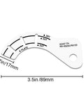 Bicycle Rear Derailleur Chain Gap Gauge Tool For RD9250 8150 7150 Bikes, metal alignment plate with measurements.