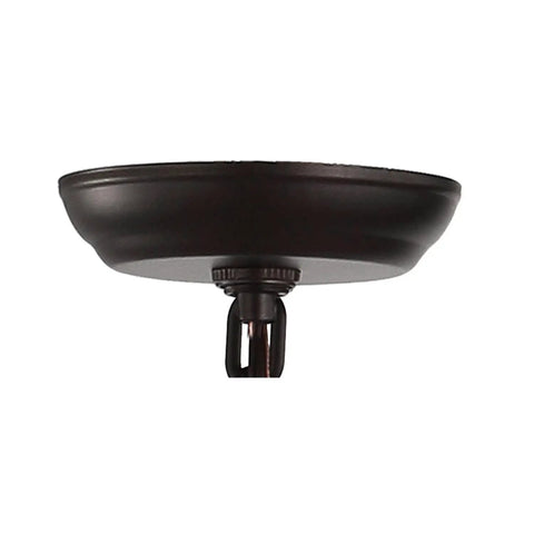 Ceiling mount base of Oil Rubbed Bronze Lantern Pendant Light With 4-Light Pagoda Style Metal Cage Farmhouse Hanging Ceiling Fixture