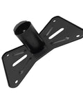 Rotatable 35mm Metal Mount Speaker Stand Adapter Top Cap With 30kg Load Bracket, Adjustable Angle, Durable Black Audio Equipment Mount