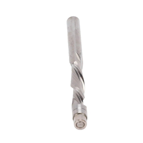 Jiawu 1/4 Inch Shank Spiral Flush Cut Router Bit For Precision Wood Trimming High Performance CNC Carving Tools With Durability close-up view