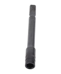 83mm Magnetic Bit Driver Extender For Multi Tools With 1 Quarter Hex Shank, CRV Steel Construction, flat-end view